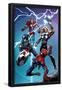 Ultimate Spider-Man No.157 Cover: Spider-Man, Captain America, Thor, and Iron Man-Mark Bagley-Framed Poster