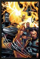 Ultimate X-Men No.50 Cover: Colossus, Wolverine, Nightcrawler, Grey, Jean, Cyclops, Storm and X-Men-Andy Kubert-Lamina Framed Poster