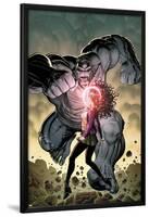 Ultimate X No.5 Cover: Jean Grey and Hulk Fighting-Arthur Adams-Lamina Framed Poster