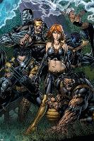 Ultimatum No.5 Cover: Grey, Jean, Beast, Wolverine, Cyclops, Colossus, Storm and Nightcrawler-David Finch-Lamina Framed Poster