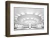 Ultra Modern Black and White Public Subway Station-telesniuk-Framed Photographic Print