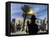 Ultra-Orthodox Jewish Man in the Al Aqsa Mosque Compound, known to Jews as the Temple Mount-null-Framed Stretched Canvas