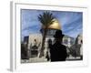 Ultra-Orthodox Jewish Man in the Al Aqsa Mosque Compound, known to Jews as the Temple Mount-null-Framed Photographic Print