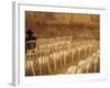 Ultra-Orthodox Jewish Man Sits During a Procession Bringing a Torah Scroll from the Western Wall-null-Framed Photographic Print