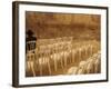 Ultra-Orthodox Jewish Man Sits During a Procession Bringing a Torah Scroll from the Western Wall-null-Framed Photographic Print