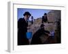 Ultra-Orthodox Jewish Men Stand Next to a Well as They Fill Canisters with Water in Jerusalem-null-Framed Photographic Print