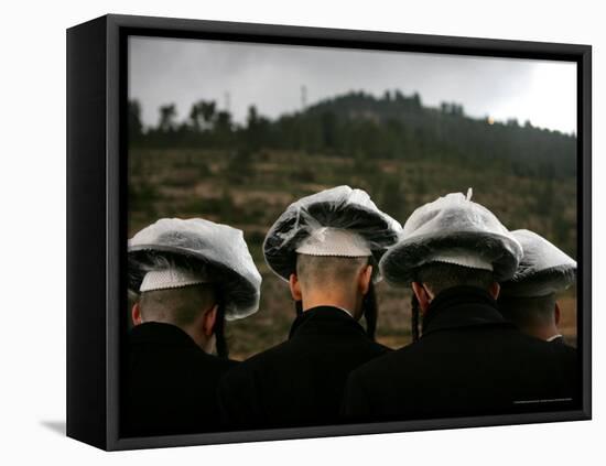 Ultra-Orthodox Maim Shelanoo Ceremony, Jerusalem, Israel-Oded Balilty-Framed Stretched Canvas