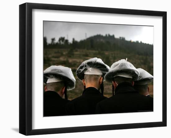 Ultra-Orthodox Maim Shelanoo Ceremony, Jerusalem, Israel-Oded Balilty-Framed Photographic Print