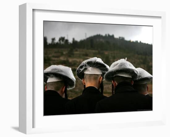 Ultra-Orthodox Maim Shelanoo Ceremony, Jerusalem, Israel-Oded Balilty-Framed Photographic Print