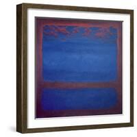 Ultramarine, 2001 Abstract Blue-Lee Campbell-Framed Giclee Print