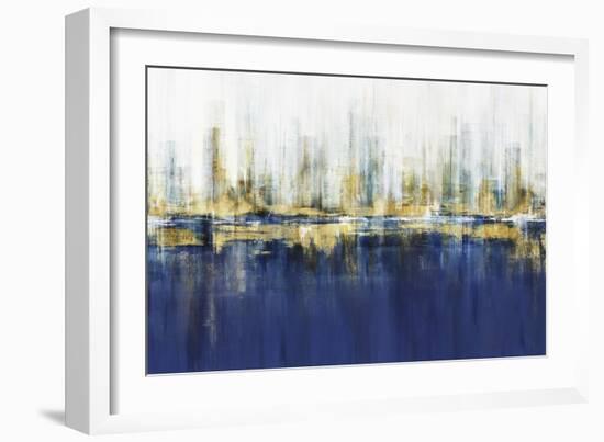 Ultramarine Horizon-Isabelle Z-Framed Art Print