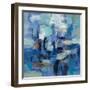 Ultramarine Waves II-Silvia Vassileva-Framed Art Print