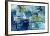 Ultramarine Waves III-Silvia Vassileva-Framed Art Print