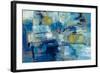 Ultramarine Waves III-Silvia Vassileva-Framed Art Print