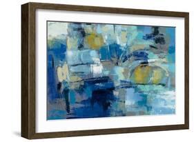 Ultramarine Waves III-Silvia Vassileva-Framed Art Print