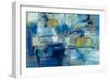 Ultramarine Waves III-Silvia Vassileva-Framed Art Print