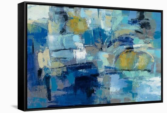 Ultramarine Waves III-Silvia Vassileva-Framed Stretched Canvas