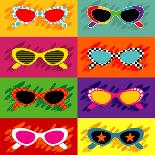 Collection Of Pop Art Sunglasses-UltraPop-Art Print