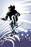 Sport Set: Downhill Skiing-UltraPop-Art Print