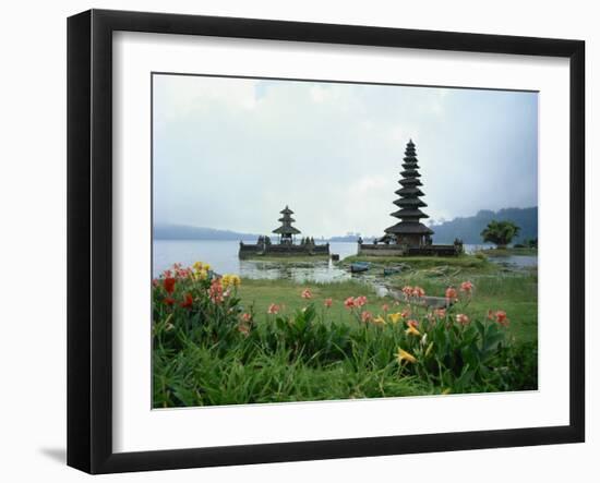 Ulu Danu Temple, Lake Bratan, Bali, Indonesia, Southeast Asia-Harding Robert-Framed Photographic Print