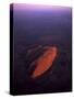 Uluru (Ayers Rock) at Sunrise, Aerial Image-null-Stretched Canvas