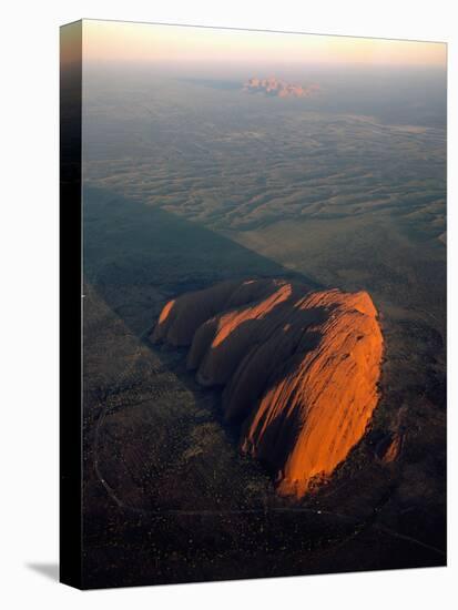 Uluru (Ayers Rock) at Sunrise, Aerial-null-Stretched Canvas