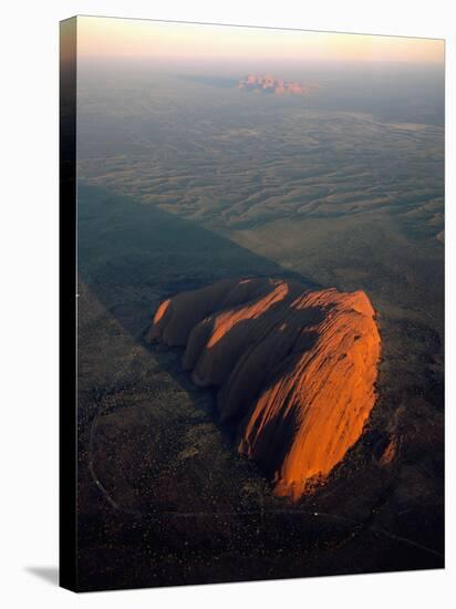 Uluru (Ayers Rock) at Sunrise, Aerial-null-Stretched Canvas