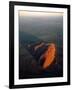 Uluru (Ayers Rock) at Sunrise, Aerial-null-Framed Photographic Print