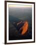 Uluru (Ayers Rock) at Sunrise, Aerial-null-Framed Photographic Print