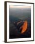 Uluru (Ayers Rock) at Sunrise, Aerial-null-Framed Photographic Print