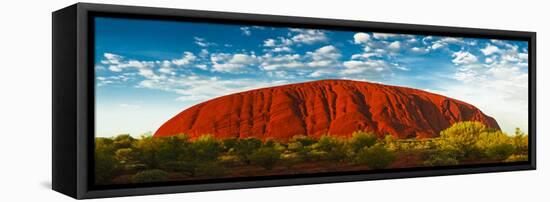 Uluru (Ayers Rock), Uluru-Kata Tjuta Nat'l Park, UNESCO World Heritage Site, Australia-Giles Bracher-Framed Stretched Canvas