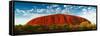 Uluru (Ayers Rock), Uluru-Kata Tjuta Nat'l Park, UNESCO World Heritage Site, Australia-Giles Bracher-Framed Stretched Canvas