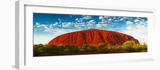 Uluru (Ayers Rock), Uluru-Kata Tjuta Nat'l Park, UNESCO World Heritage Site, Australia-Giles Bracher-Framed Photographic Print