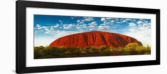 Uluru (Ayers Rock), Uluru-Kata Tjuta Nat'l Park, UNESCO World Heritage Site, Australia-Giles Bracher-Framed Photographic Print