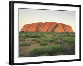 Uluru, Uluru-Kata Tjuta National Park, Unesco World Heritage Site, Northern Territory, Australia-Julia Bayne-Framed Photographic Print