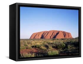 Uluru, Uluru-Kata Tjuta National Park, Unesco World Heritage Site, Northern Territory, Australia-Hans Peter Merten-Framed Stretched Canvas