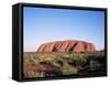 Uluru, Uluru-Kata Tjuta National Park, Unesco World Heritage Site, Northern Territory, Australia-Hans Peter Merten-Framed Stretched Canvas