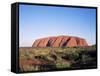 Uluru, Uluru-Kata Tjuta National Park, Unesco World Heritage Site, Northern Territory, Australia-Hans Peter Merten-Framed Stretched Canvas