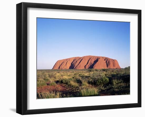 Uluru, Uluru-Kata Tjuta National Park, Unesco World Heritage Site, Northern Territory, Australia-Hans Peter Merten-Framed Photographic Print