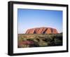 Uluru, Uluru-Kata Tjuta National Park, Unesco World Heritage Site, Northern Territory, Australia-Hans Peter Merten-Framed Photographic Print