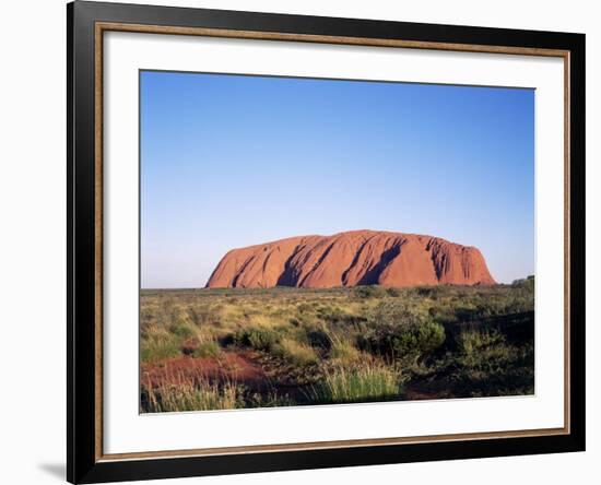 Uluru, Uluru-Kata Tjuta National Park, Unesco World Heritage Site, Northern Territory, Australia-Hans Peter Merten-Framed Photographic Print