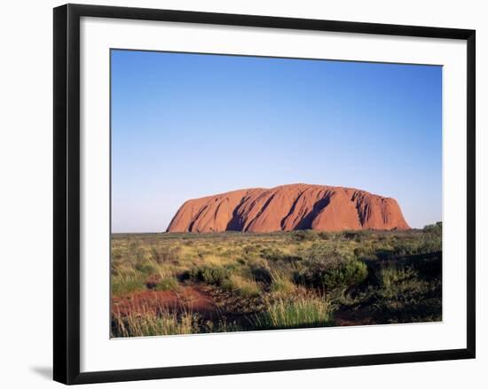 Uluru, Uluru-Kata Tjuta National Park, Unesco World Heritage Site, Northern Territory, Australia-Hans Peter Merten-Framed Photographic Print
