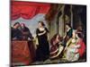 Ulysses amongst the Lycomedes (Oil on Canvas)-Erasmus Quellinus-Mounted Giclee Print