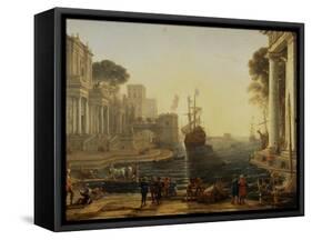 Ulysses and Chryseis-Claude Lorraine-Framed Stretched Canvas