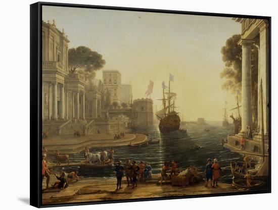 Ulysses and Chryseis-Claude Lorraine-Framed Stretched Canvas