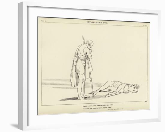 Ulysses and His Dog-John Flaxman-Framed Giclee Print