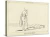 Ulysses and His Dog-John Flaxman-Stretched Canvas
