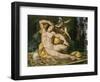 Ulysses and Polyphemus (Detail Showing Fresco During Restoration in May 1995)-Pellegrino Tibaldi-Framed Giclee Print