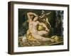 Ulysses and Polyphemus (Detail Showing Fresco During Restoration in May 1995)-Pellegrino Tibaldi-Framed Giclee Print