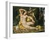 Ulysses and Polyphemus (Detail Showing Fresco During Restoration in May 1995)-Pellegrino Tibaldi-Framed Giclee Print